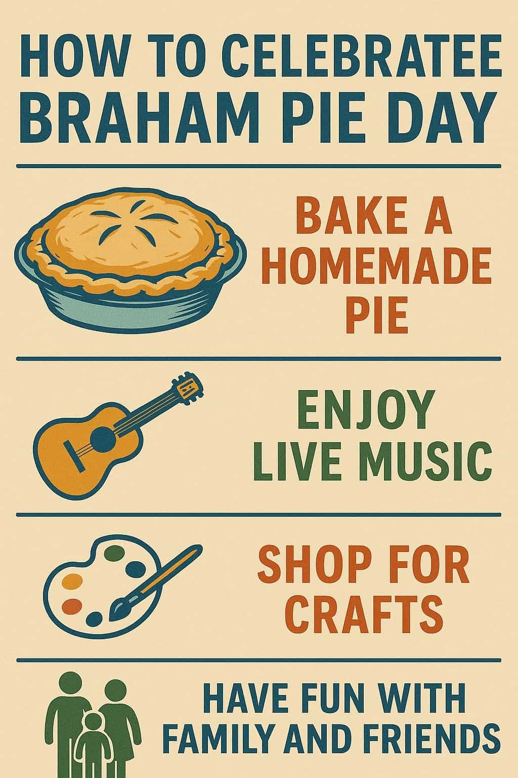 How to Celebrate Braham Pie Day
