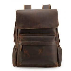 Men's Crazy Horse Leather Backpack
