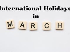 International Holidays in March: Celebrate Diversity and Cultures International Holidays in March