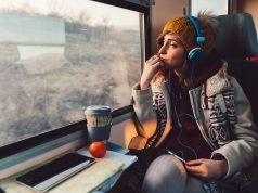 Essential Gadgets for Girls Traveling Solo Traveler on a journey with train