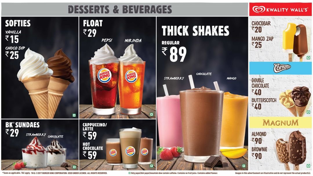 Burger King's Beverages