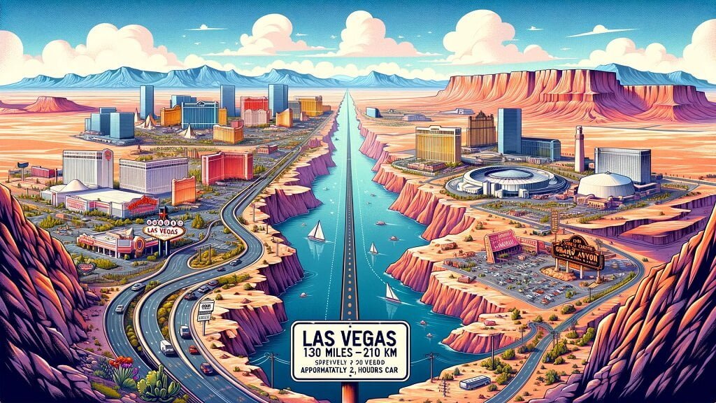 Distance to the Grand Canyon from Las Vegas