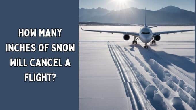 How Many Inches of Snow Will Cancel a Flight