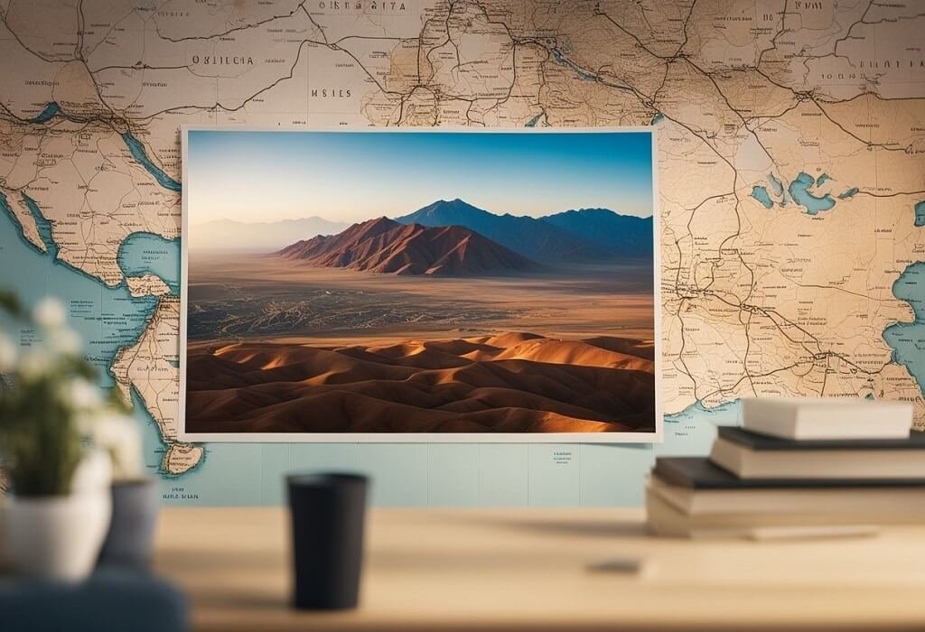 Red Mountain Uzbekistan Map