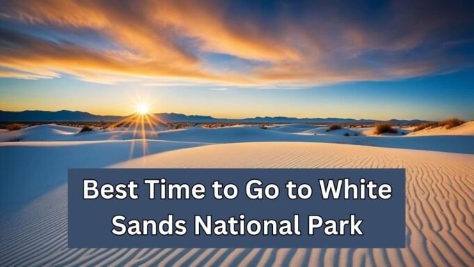 Best Time to Go to White Sands National Park Best Time to Go to White Sands National Park