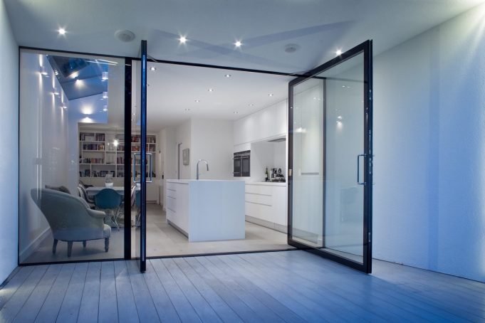 Hidden Frame Glass Doors