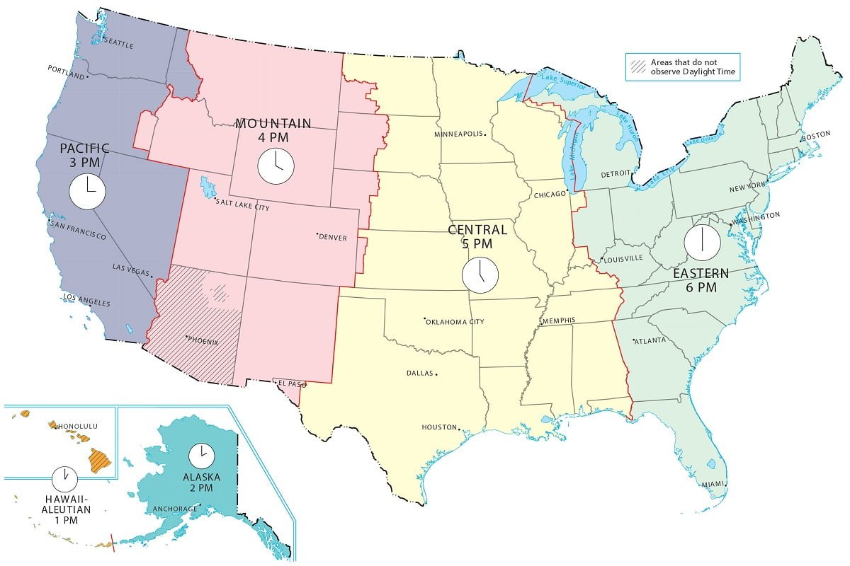 Exploring The North American Central Time Zone Tour In Planet