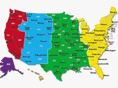 USA Time Zone Map USA Time Zone Map