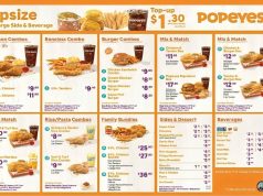 Popeyes Menu with Prices for Budget-Friendly Enjoyment Popeyes Menu with Prices