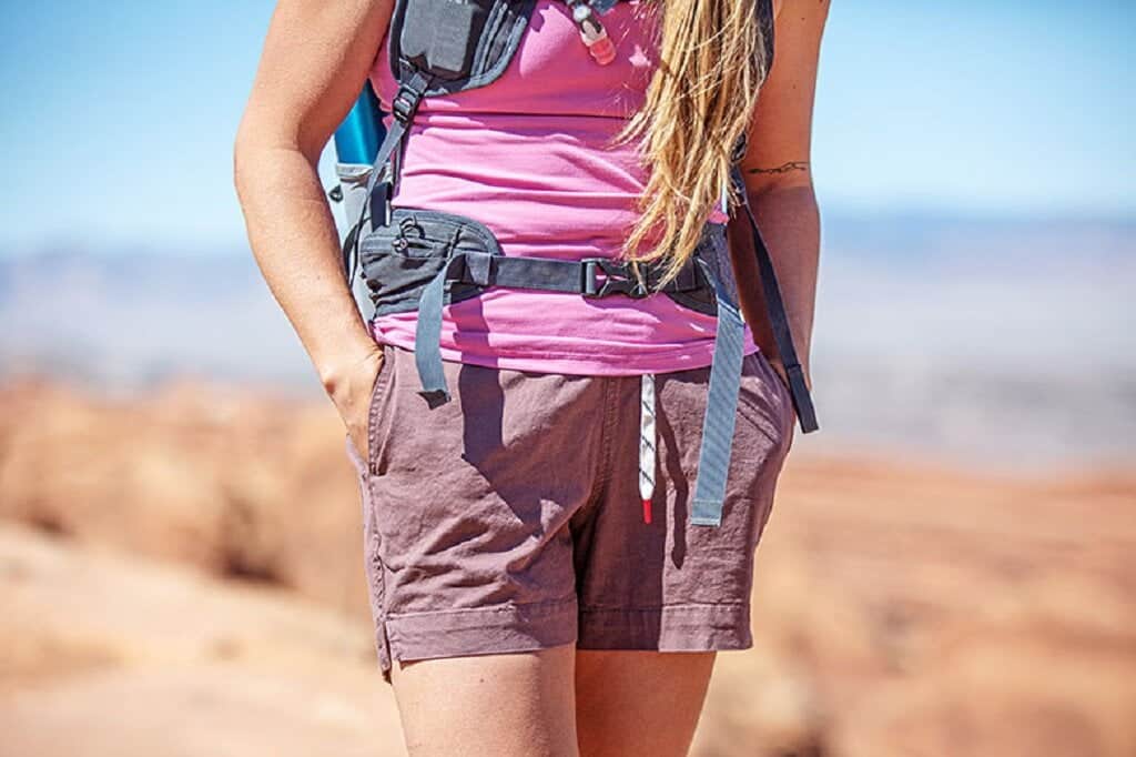 thumbnail image 2 of Women's High Waisted Cargo Hiking Shorts - Comfy Drawstring Summer Shorts With Pockets For Travel 2 of 6
