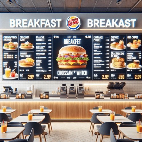 Burger King's Breakfast Menu