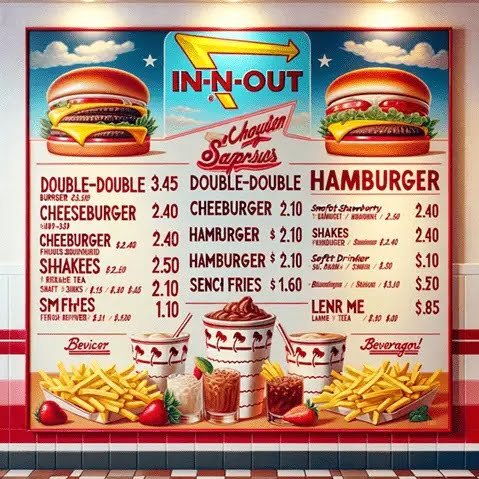In-N-Out Burger Menu Overview