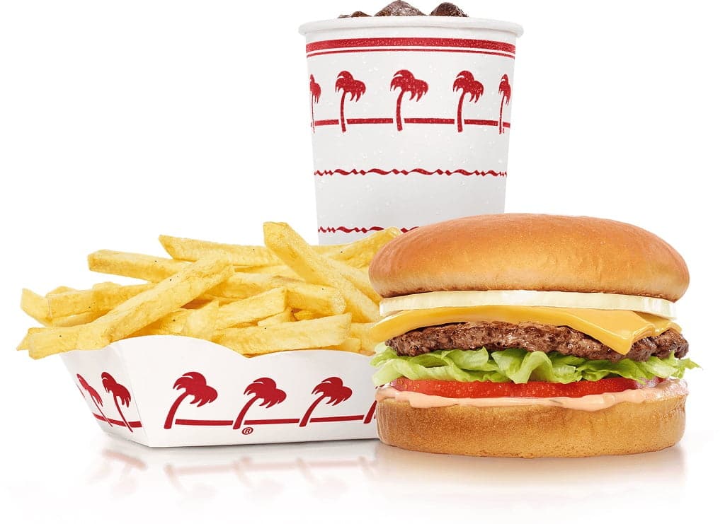 T-shirt In N Out Burger Logo - Design Drôle Et Stylé Pour Tumblr - Couleur Blanche - Unisexe