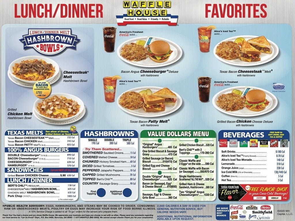 Explore the Latest Waffle House Menu with Prices for 2024