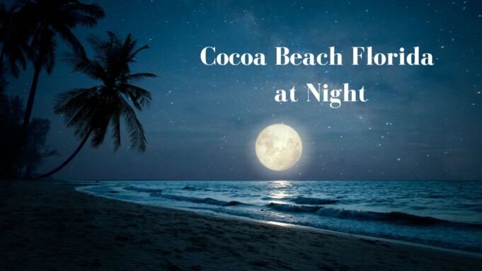 Cocoa Beach Florida at Night