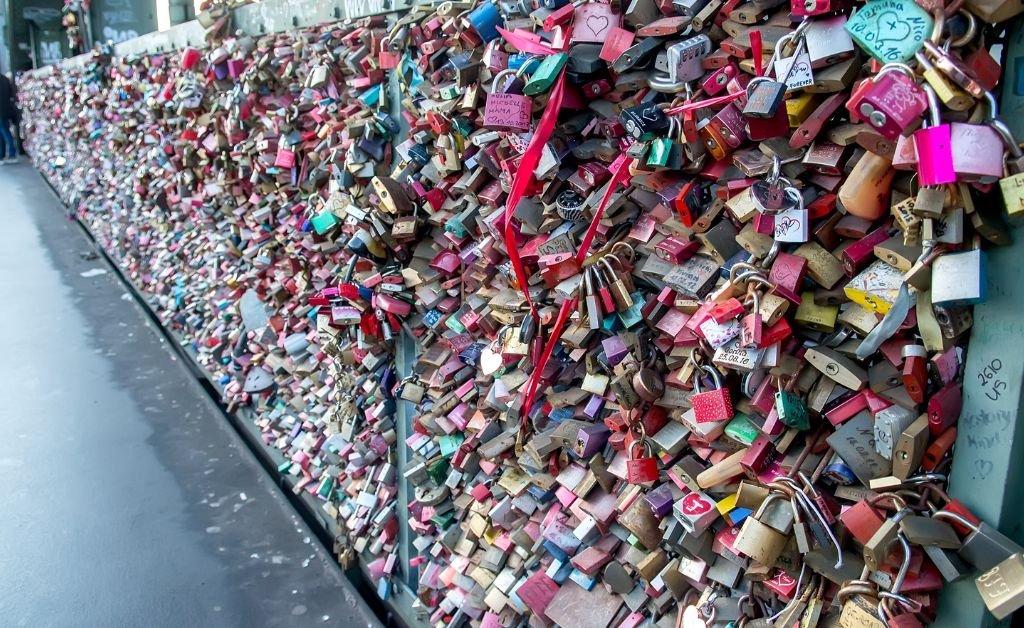 The End of The Love Lock Bridge in Paris