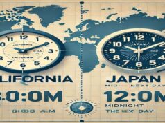 Time Difference Between California and Japan Time Difference Between California and Japan