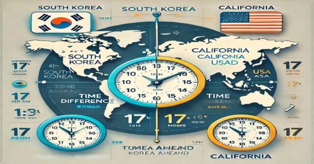 Time Difference Between Korea And California