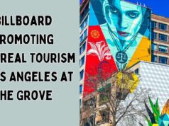 Billboard Promoting Montreal Tourism in Los Angeles at The Grove Billboard Promoting Montreal Tourism in Los Angeles at The Grove