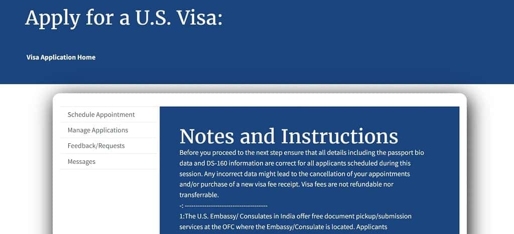 SGA01 Error in US Visa