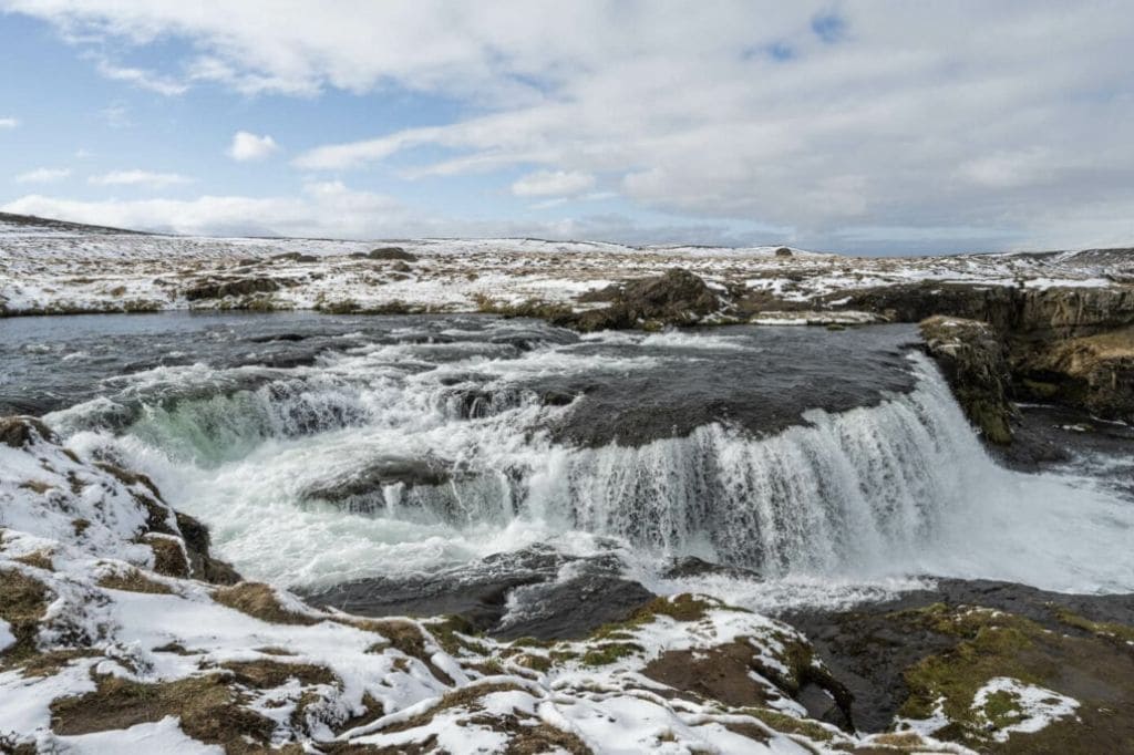 Reykjafoss Waterfall