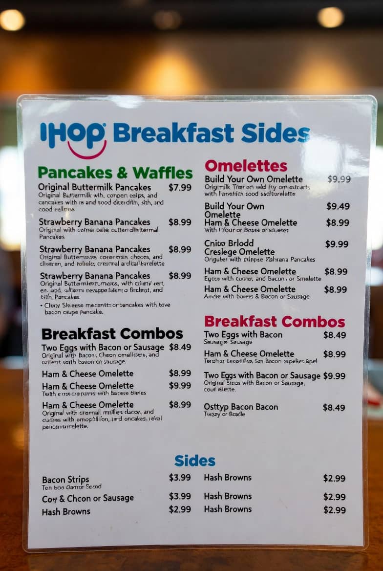 IHOP Breakfast Menu